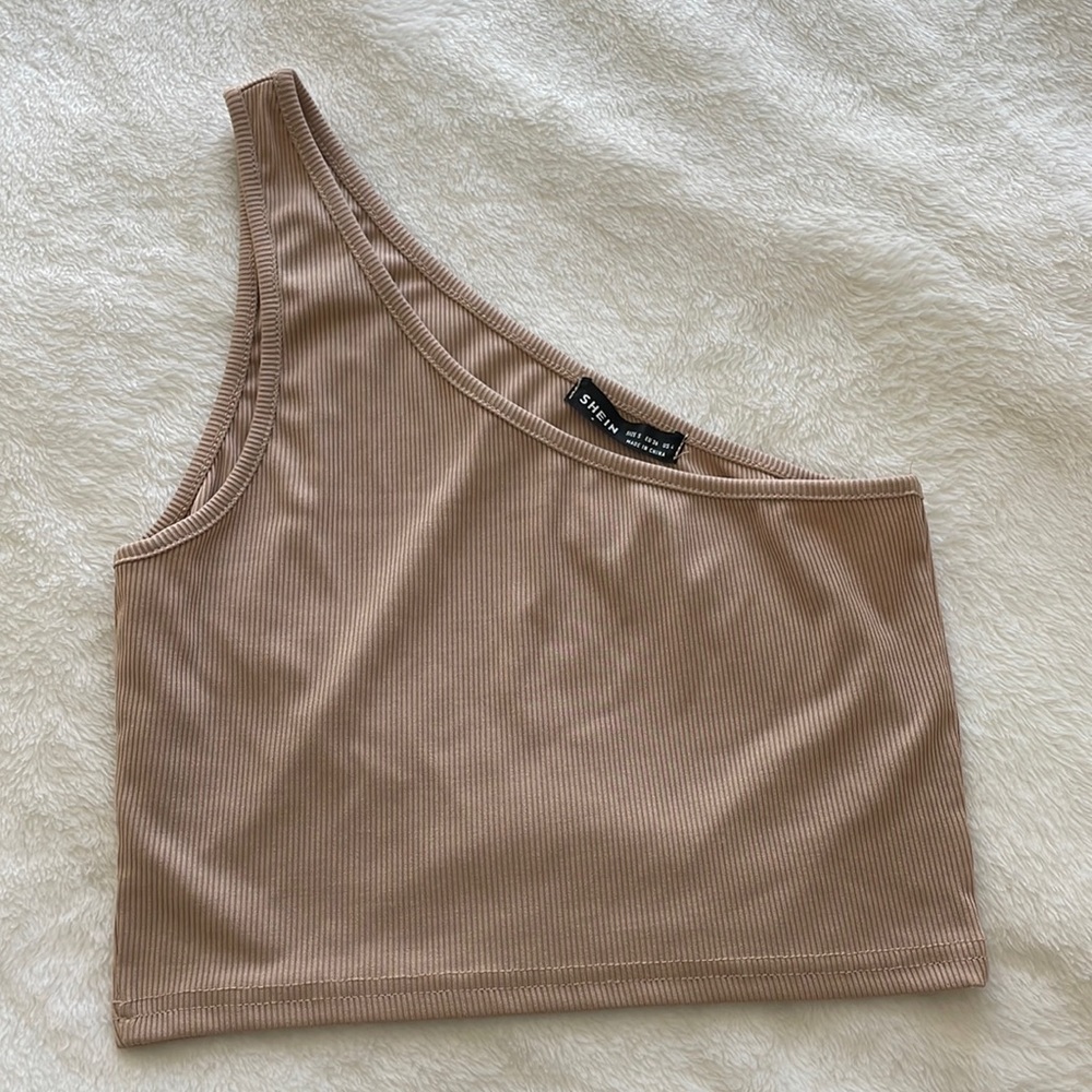 Shein one shoulder crop top